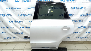 Door assembly rear left Audi Q5 8R 09-17 keyless, white LS9R