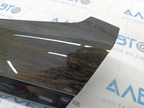 Front panel trim right BMW X5 F15 14-18 dark wood, scratches