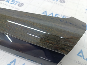 Front panel trim right BMW X5 F15 14-18 dark wood, scratches