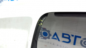 Rear bumper lip for 2 pipes Audi Q5 8R 13-17 for parking sensors, for towbar, without plug, white, crack, scratches
