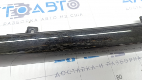 Side trim center console left BMW X5 F15 14-18 dark wood anthrazit, scratches