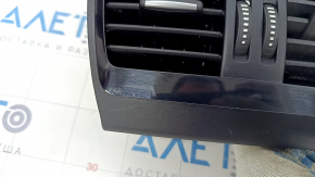 BMW X5 F15 14-18 black central console air duct deflector, for climate control, scratches, broken fasteners