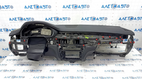 Torpedo front panel with AIRBAG BMW X5 F15 14-18 leather black Dakota, under projection