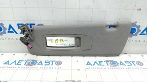 Left visor BMW X5 F15 14-18 gray GRAU, without hook