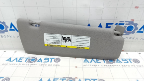Left visor BMW X5 F15 14-18 gray GRAU, without hook