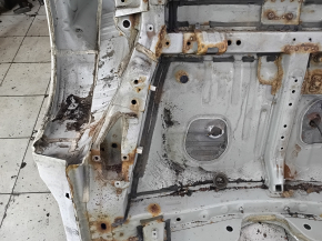 Quarter wing rear left Mitsubishi Outlander 14-21 on the body, white, rusty, bumps, dents