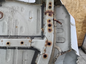 Quarter wing rear right Mitsubishi Outlander 14-21 on the body, white, rusty, bumps, dents
