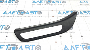 Door sill outer rear left Audi Q5 8R 09-17 black with chrome, scratches, broken guide
