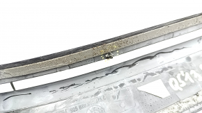 Door sill outer rear left Audi Q5 8R 09-17 black with chrome, scratches, broken guide