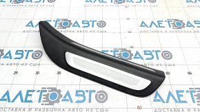 Door sill outer rear right Audi Q5 8R 09-17 black with chrome, scratches, broken guide