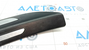 Door sill outer rear right Audi Q5 8R 09-17 black with chrome, scratches, broken guide