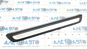 Door sill outer front right Audi Q5 8R 09-17 black with chrome, scratches, broken guide
