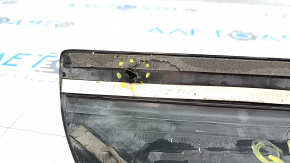 Door sill outer front right Audi Q5 8R 09-17 black with chrome, scratches, broken guide