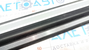 Door sill outer front right Audi Q5 8R 09-17 black with chrome, scratches, broken guide