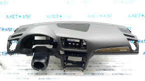 Torpedo front panel with AIRBAG Audi Q5 8R 09-17 black Bang and Olufsen, dark wood trim, rusty pyropatron