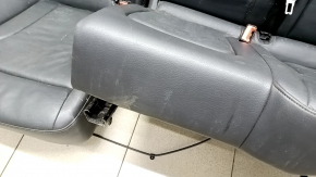 Rear row of seats 2nd row Audi Q5 8R 09-17 leather, black, for dry cleaning, broken backrest lock, crack