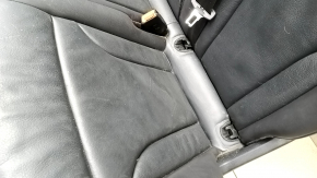 Rear row of seats 2nd row Audi Q5 8R 09-17 leather, black, for dry cleaning, broken backrest lock, crack