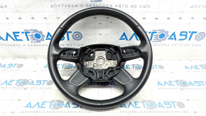 Bare steering wheel Audi Q5 8R 13-17 leather black, scratches, worn