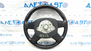 Bare steering wheel Audi Q5 8R 13-17 leather black, scratches, worn