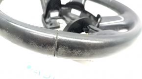 Bare steering wheel Audi Q5 8R 13-17 leather black, scratches, worn