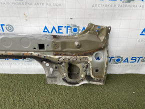 Rear panel Toyota Highlander 14-19 white, burnt