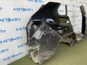 Quarter wing rear right Toyota Rav4 19-20 black, painted, with central pillar, pokes