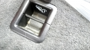 Rear row of seats 2nd row Audi Q5 8R 09-17 leather, black, for dry cleaning, broken backrest lock, crack
