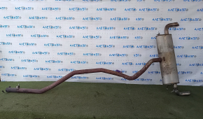 Muffler rear part barrel BMW X5 F15 14-18 N55 with damper, rusty