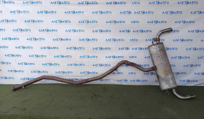 Muffler rear part barrel BMW X5 F15 14-18 N55 with damper, rusty