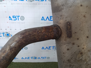Muffler rear part barrel BMW X5 F15 14-18 N55 with damper, rusty