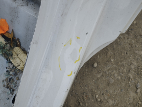 Quarter wing rear left Chevrolet Volt 11-15 on the body, white, pokes
