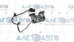 Right hood lock BMW X5 F15 14-18 with sensor, chip mount is broken