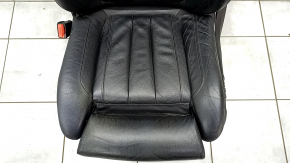 Driver's seat BMW X5 F15 14-18 without airbag, electric, memory, Comfort, leather black Dakota, cracked, broken pad