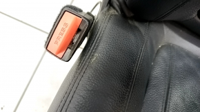 Driver's seat BMW X5 F15 14-18 without airbag, electric, memory, Comfort, leather black Dakota, cracked, broken pad