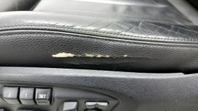 Driver's seat BMW X5 F15 14-18 without airbag, electric, memory, Comfort, leather black Dakota, cracked, broken pad