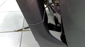 Driver's seat BMW X5 F15 14-18 without airbag, electric, memory, Comfort, leather black Dakota, cracked, broken pad