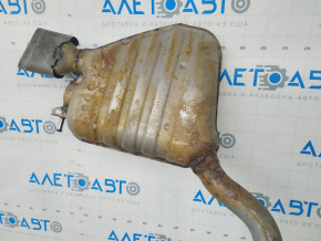 Muffler rear part with barrels Audi Q5 8R 09-17 2.0T with chrome tips, rusty