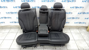 Rear row of seats 2 row BMW X5 F15 14-18 leather black Dakota, Comfort, separate seat, heating, with blocks