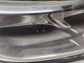 Headlight front right complete Jeep Compass 17-21 halogen, with mount, sand, mount broken