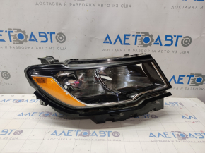 Headlight front right complete Jeep Compass 17-21 halogen, with mount, sand, mount broken