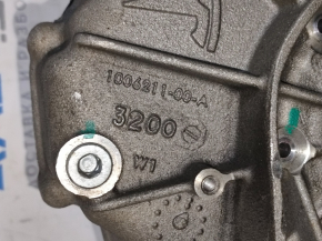 Rear electric motor housing left Tesla Model S 12-15 pre-restoration, under the rotor, broken chip