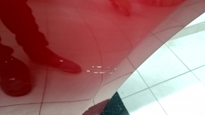 Door assembly rear left Mazda CX-9 16- red 46V, bump, scratches