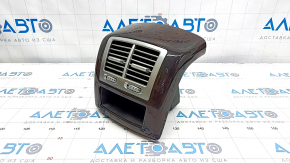Mercedes W221 center console air duct deflector wood grain, scratches