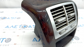 Mercedes W221 center console air duct deflector wood grain, scratches