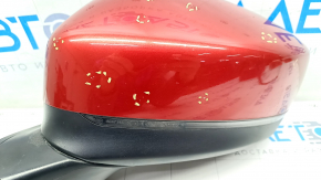 Side mirror left Mazda CX-9 16- 7 pins, BSM, turn signal, red, sand