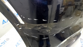 Bare front bumper BMW X5 F15 14-18 for 2 parking sensors, headlight washers, blue A89, scratches, dents