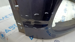 Bare front bumper BMW X5 F15 14-18 for 2 parking sensors, headlight washers, blue A89, scratches, dents
