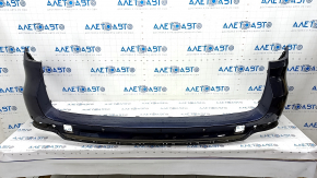 Bare rear bumper BMW X5 F15 14-18 Pure Experience and Excellence for parking sensors, blue A89, scratches, crack in mount