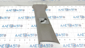 Upper center pillar trim belt left BMW X5 F15 14-18 gray GRAU, for dry cleaning