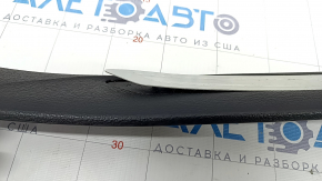 Front right door sill trim BMW X5 F15 14-18 black with chrome insert, scratches, trim peeled off
